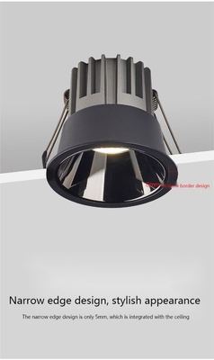 Yüksek Sıcaklık Dayanımı Kısılabilir LED Downlight Tavan Montajı 12W